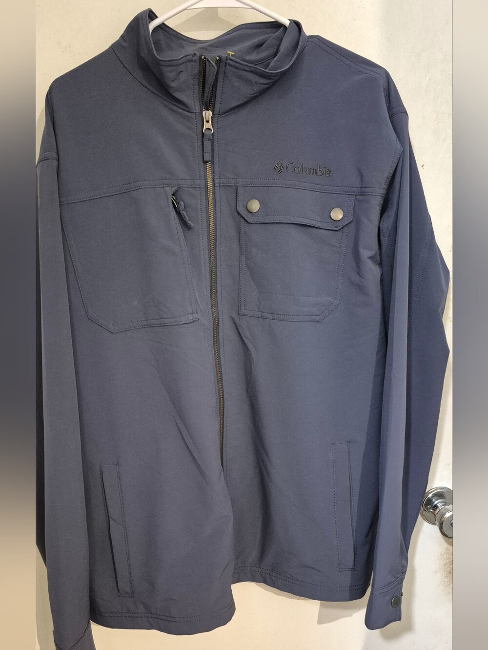 Columbia Men's Dark Navy Full-Zip Phoenix Softshell Jacket Sz.XL